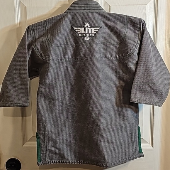 Elite Sports Kids Youth BJJ Jiu Jitsu Gi Uniform Top Size C0 - Picture 5 of 11